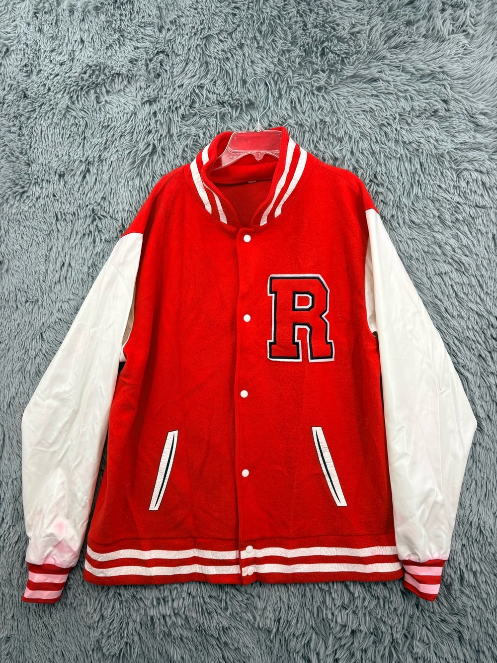 Grease Halloween Costume Mens XL Rydell Letterman Jacket John Travolta Cosplay